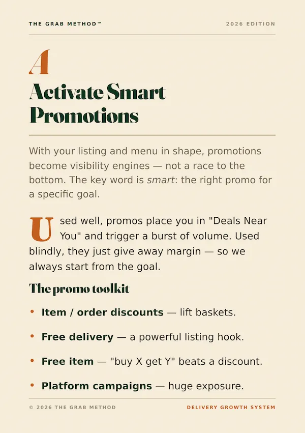 Activate Promotions chapter