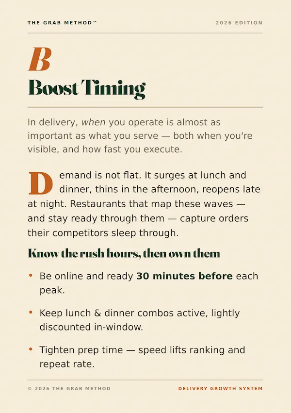 Boost Timing chapter