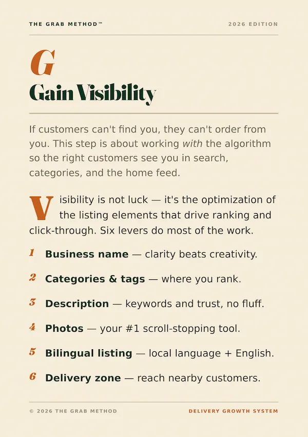 Gain Visibility chapter